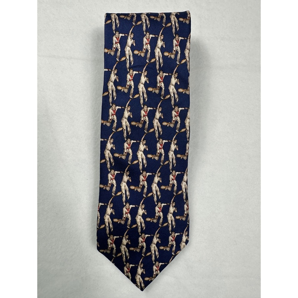 J.S.A. Bank Premier Collection Tennis Player Novelty Silk Necktie